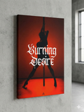 Burning Desire Pole Dancer Matte Canvas Wall Art